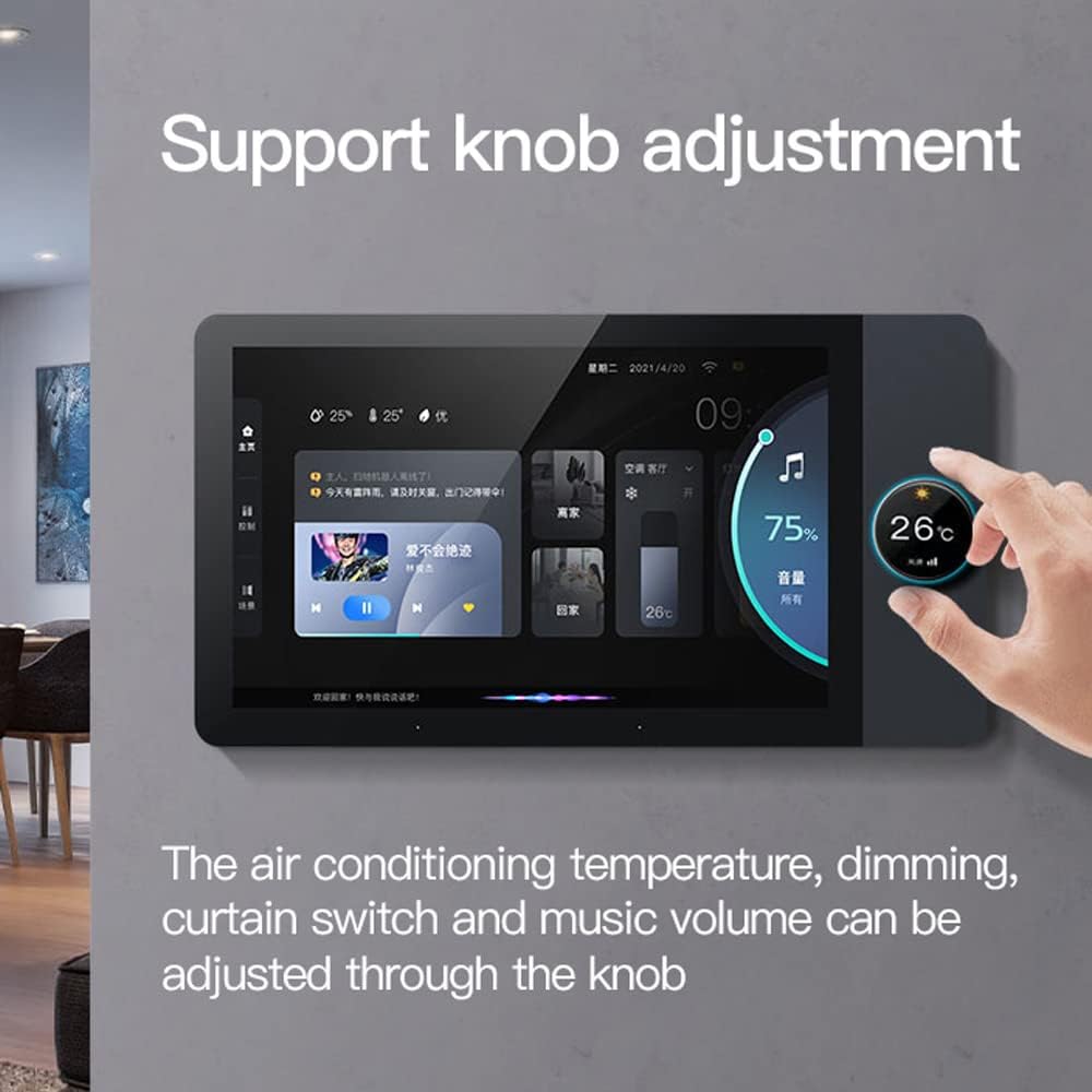 10-inch smart home control panel displaying Tuya Smart dashboard