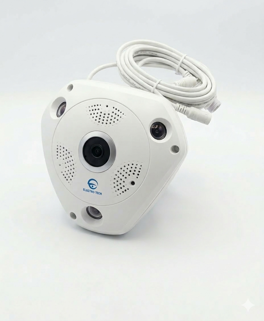 كاميرا مراقبة VR 360 Fisheye LAN IP بدقة 1.3 ميجابكسل وقطر 1.3 مم