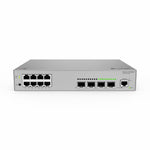 Network switch with multiple ports on a white background