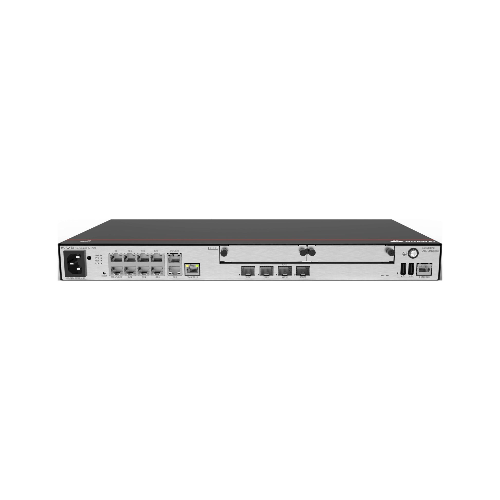 Network switch on a white background