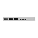 Network switch with multiple ports on a white background