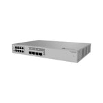 Network switch with multiple ports on a white background