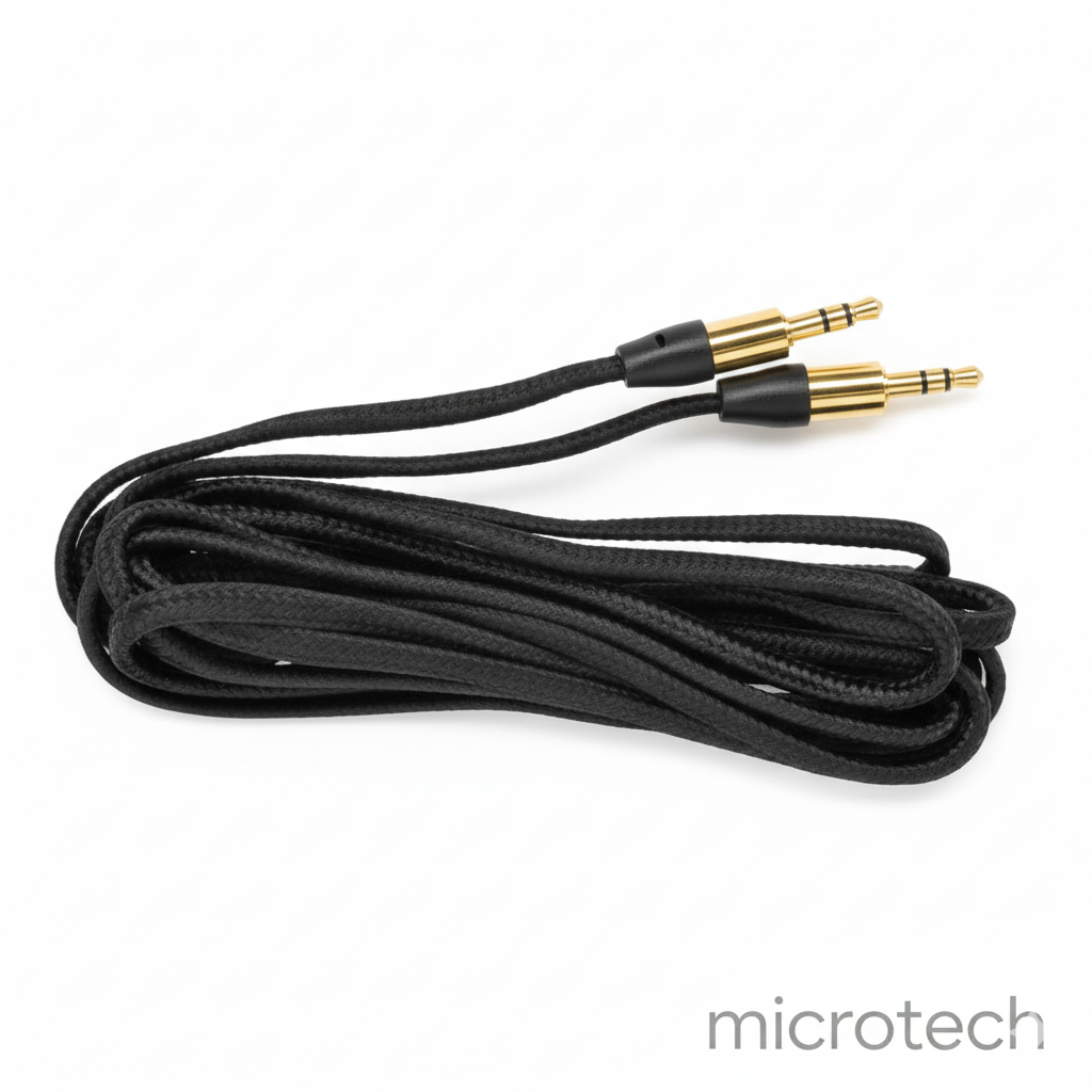 1x1 3 meter audio cable main front view