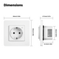 Moes Smart Socket Zigbee White EU