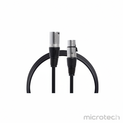 Front view of 2B XLR to XLR audio cable showing connectors and cable length