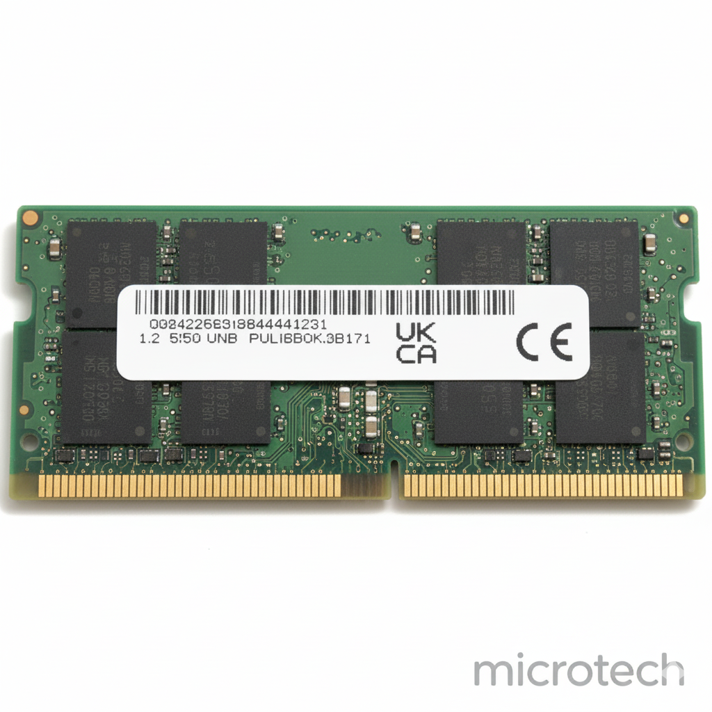 32GB DDR4 laptop RAM 3200 MHz module main front view