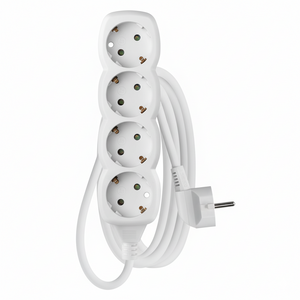 4-socket power strip 3 meter main front view