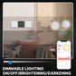 Moes Smart Dimmer Switch Zigbee 3.0 Ring Series 2 Gang White