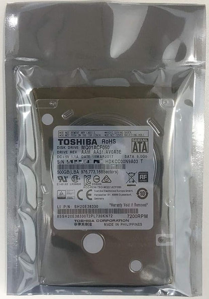Toshiba Hard Drive 500GB Refurbished