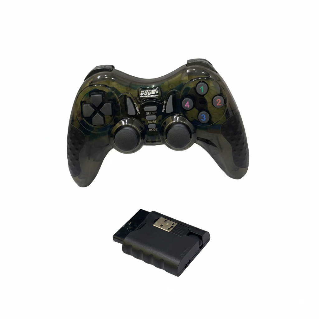 Front view of 7‑in‑1 wireless game pad controller