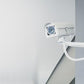Angle pole camera stand with two clamps detail view