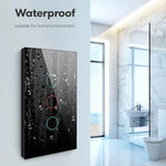 Avatto Smart Wi-Fi LED Light Switch Concave 3 Gang front view