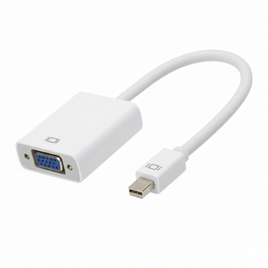 White USB adapter with cable on a white background
