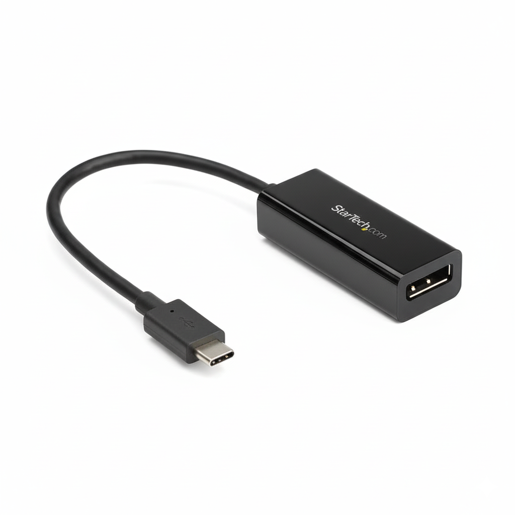 USB adapter with cable on a white background