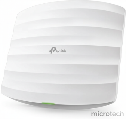 نقطة وصول TP-Link EAP110 مثبتة في السقف بسرعة 300 ميجابت في الثانية وتردد 2.4 جيجاهرتز مع هوائيين مستعملين