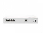 Network switch with multiple ports on a white background