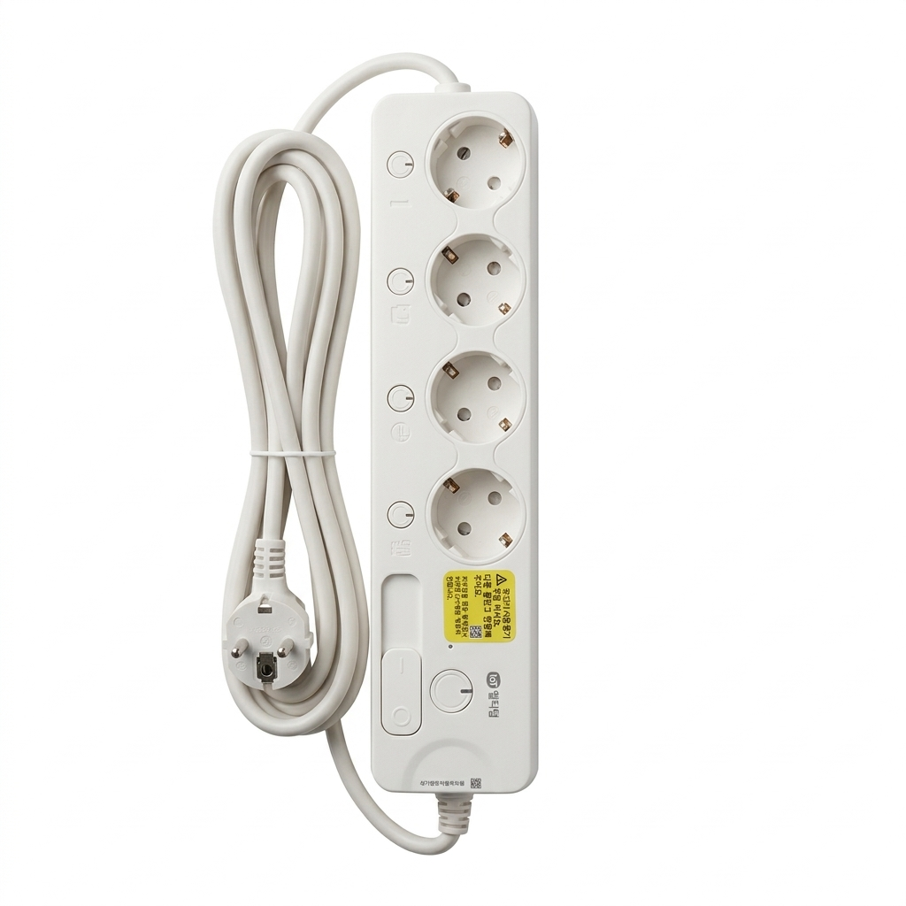 شريط طاقة LG بأربعة مقابس + منفذين USB