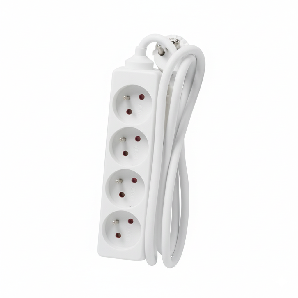 Power Strip 4 Sockets 1.5M