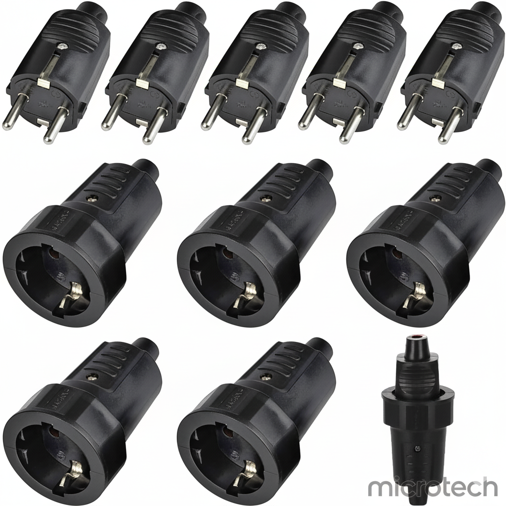 Socket Power Female & Male Rosette