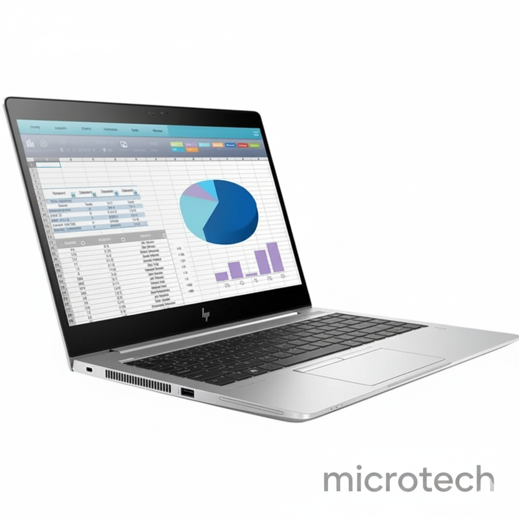 HP Elitebook MT45 Laptop / AMD Ryzen 3 pro - 8600b R6 / 8G.B / 256NVME / 2G.B AMD Radeon / 14.1Inch
