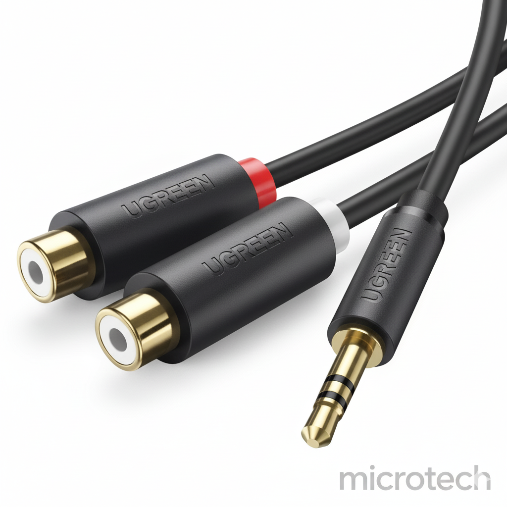 connector 3.5 male to rca female