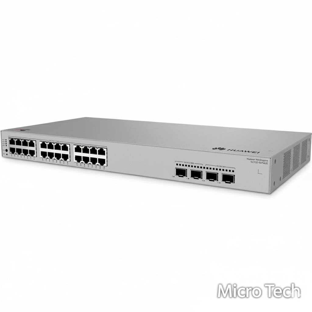 Huawei eKit S220S-24T4J 24 x 10/100/1000BASE-T ports 4 x 2.5GE SFP ports  Packet forwarding rate 51 Mpps  Switching capacity 68 Gbit/s