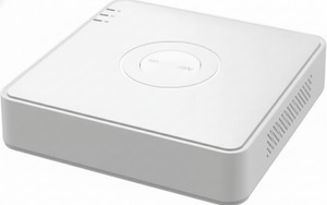 White electronic device on a white background