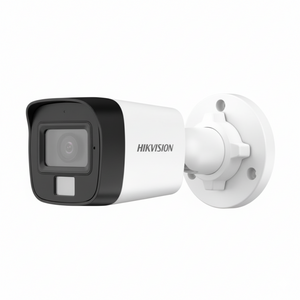Hikvision security camera on a white background