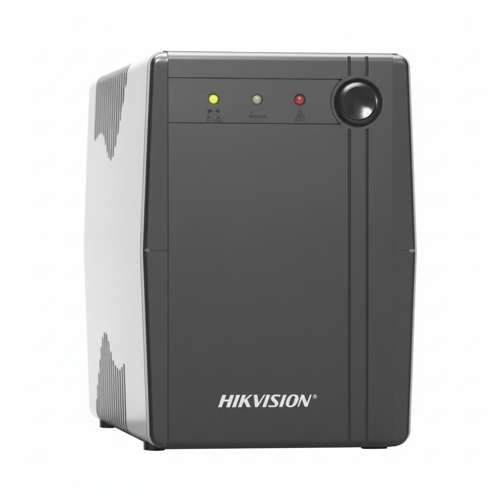 Hikvision UPS (Uninterruptible Power Supply) on a white background