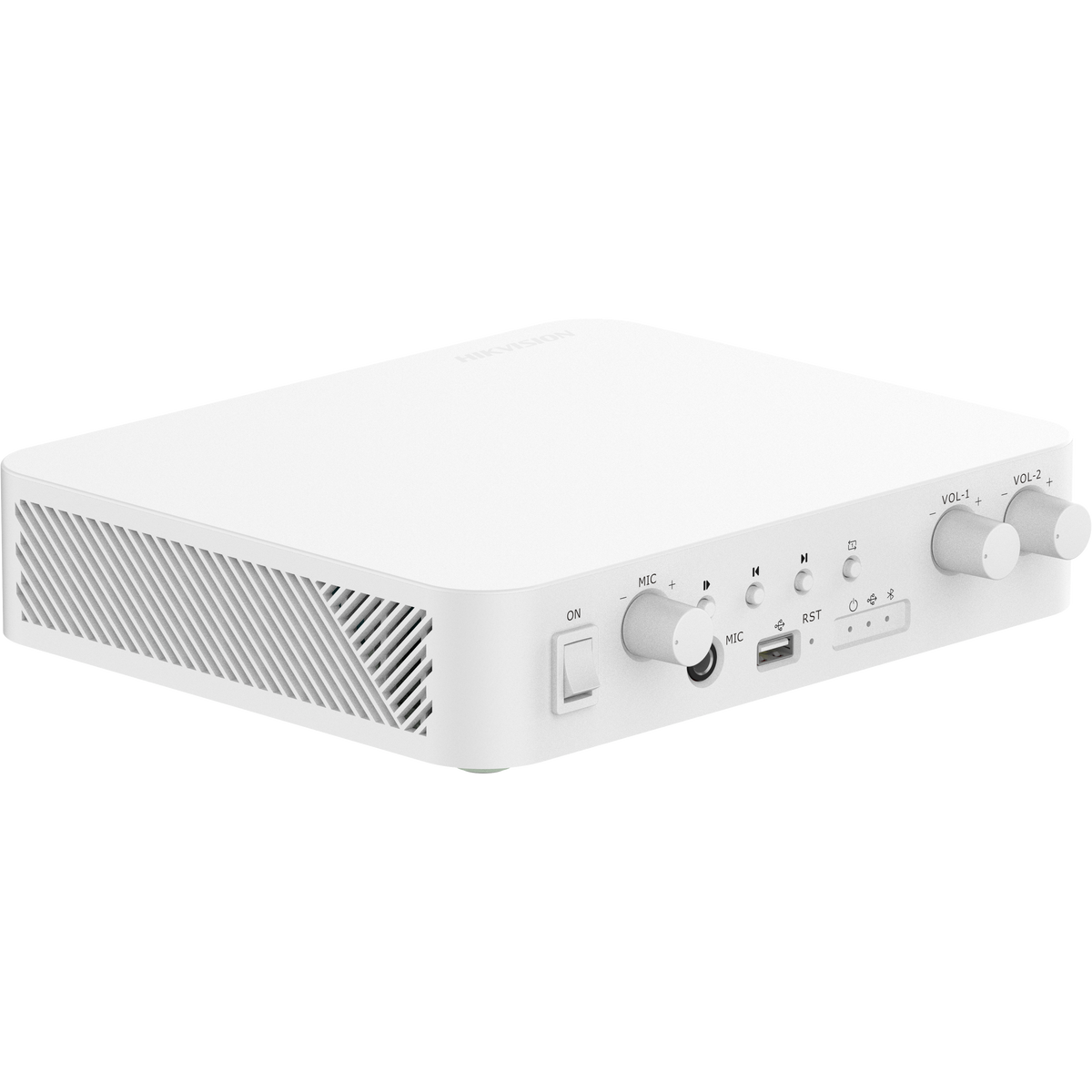 Hikvision DS-QAE1A80G1-VB(B) 80W 2-zone network amplifier side view