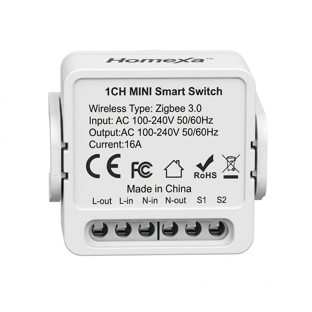 Homexa Mini Switch Smart 1 Gang Zigbee main view