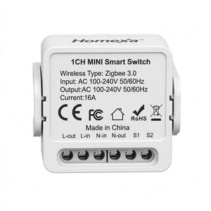 Homexa Mini Switch Smart 1 Gang Zigbee main view