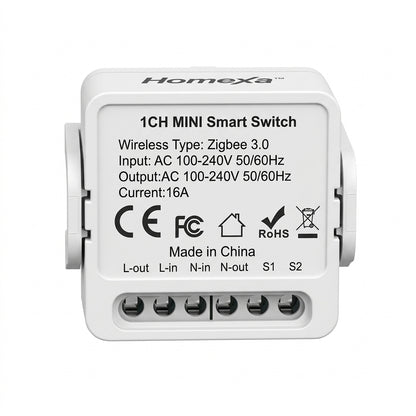 Homexa Mini Switch Smart 1 Gang Zigbee main view