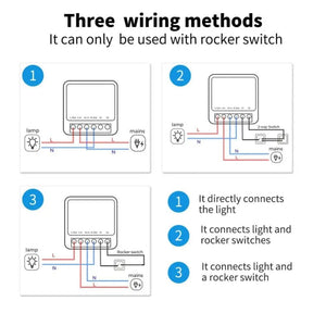 Homexa Mini Switch Smart 2 Gang WiFi side view