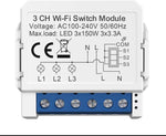 Homexa Mini Switch Smart 3 Gang WiFi 