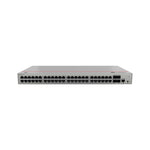 Network switch with multiple ports on a white background