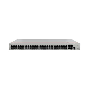 Network switch with multiple ports on a white background