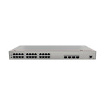 Network switch with multiple ports on a white background