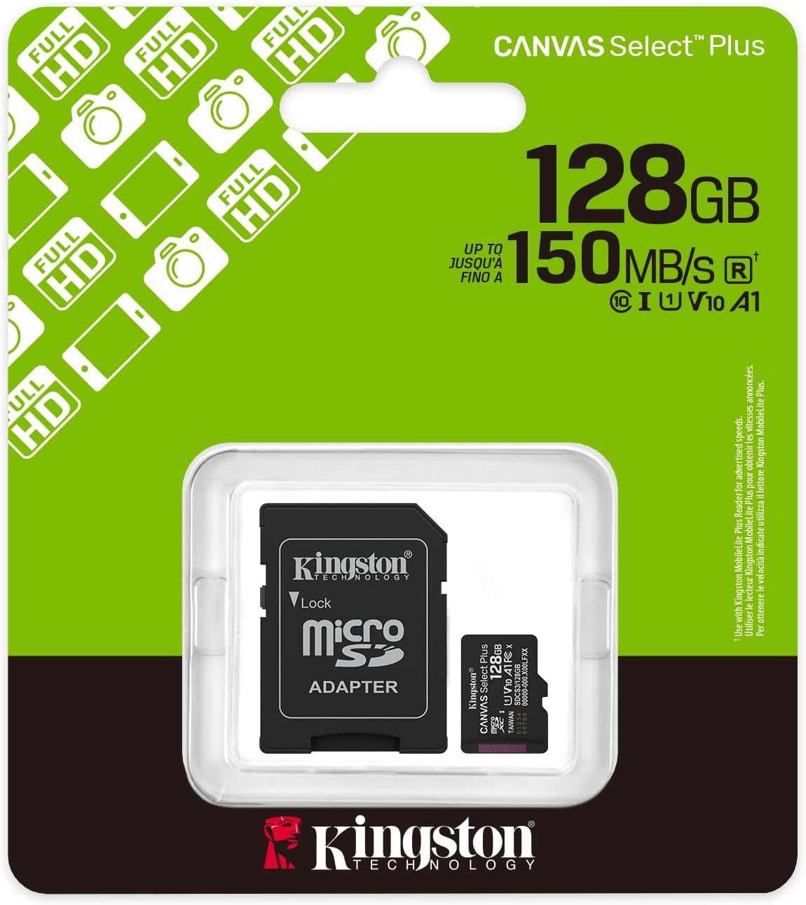 Kingston 128GB memory card main view