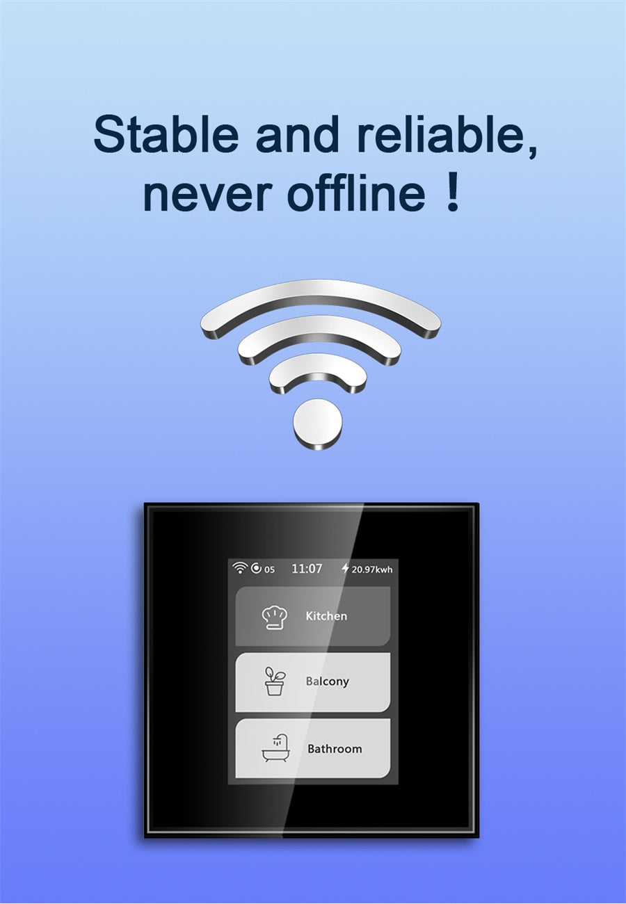 LCD WiFi Smart Switch L8 Magic Panel detail view