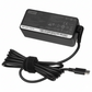 Lenovo laptop adapter with USB-C cable on a white background
