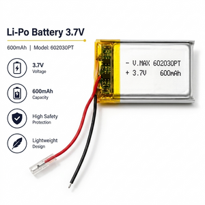 Lithium Battery 600Mah Square