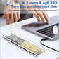 M.2 NVMe enclosure side product view