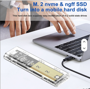 M.2 NVMe enclosure side product view