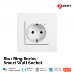 MOES EU ZigBee smart plug side view