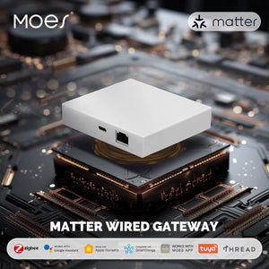 MOES Matter Thread smart home bridge side view