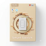 MOES Ring Series 2-Gang ZigBee smart dimmer switch white