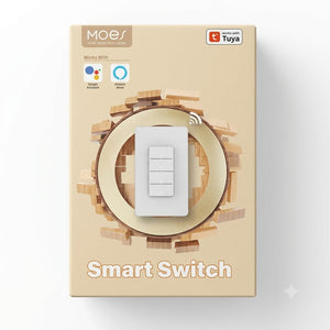 MOES Ring Series 2-Gang ZigBee smart dimmer switch white