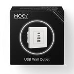 MOES Star Ring EU 2-Gang switch panel frame front view