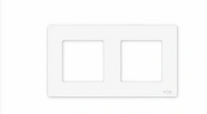 MOES Star Ring EU 2-Gang switch panel frame front view